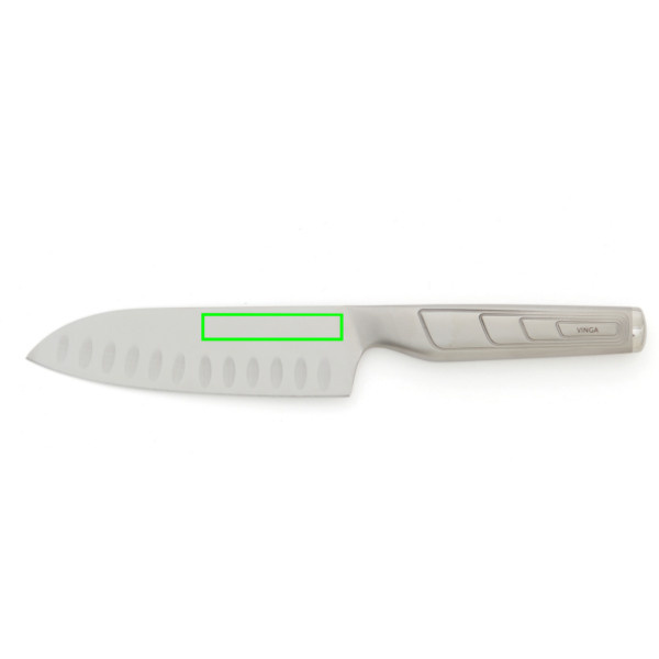 VINGA Hattasan — nóż santoku: Logo position – knife