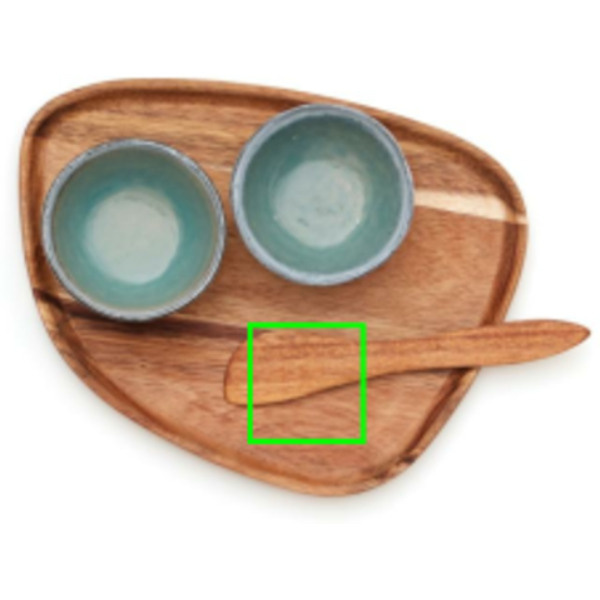 Service à tapas VINGA Nomimono: Emplacement du logo — Base en bois