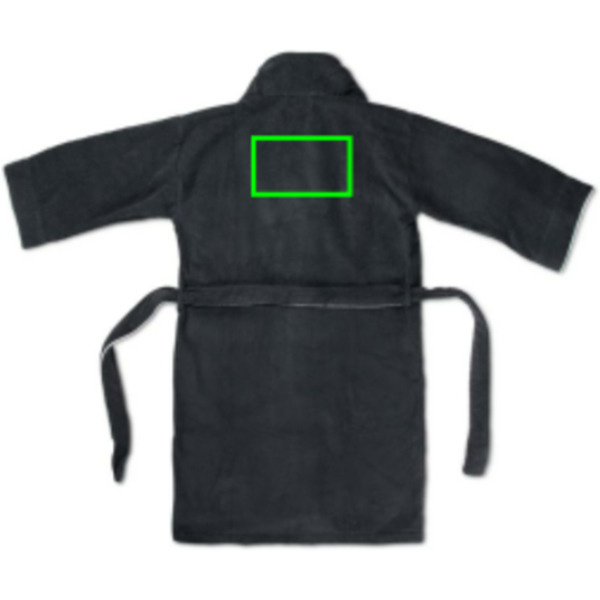 Peignoir VINGA Harper, taille L/XL: Emplacement du logo – face arrière du produit