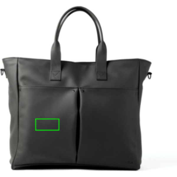 Sac de bureau hybride VINGA Baltimore: Emplacement du logo – partie avant gauche du produit