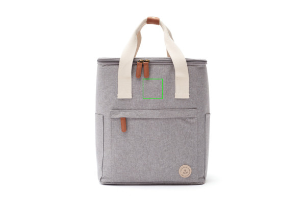 Sac à dos isotherme VINGA Sortino Trail: Emplacement du logo – partie supérieure de la face avant du produit