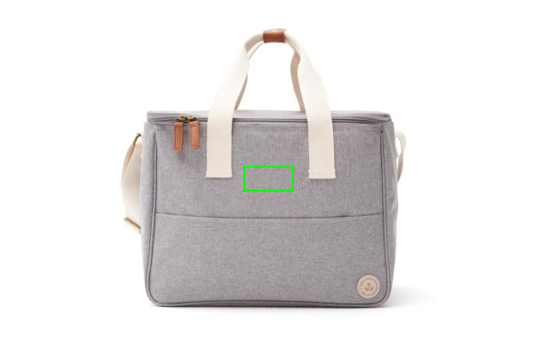 Panier isotherme VINGA Sortino: Emplacement du logo – partie supérieure de la face avant du produit