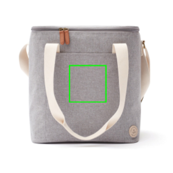 Grand sac isotherme VINGA Sortino: Emplacement du logo – face avant du produit