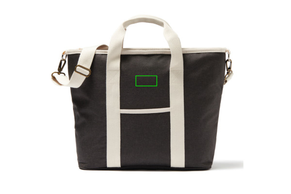 Sac cabas isotherme VINGA Sortino: Emplacement du logo – partie supérieure de la face avant du produit