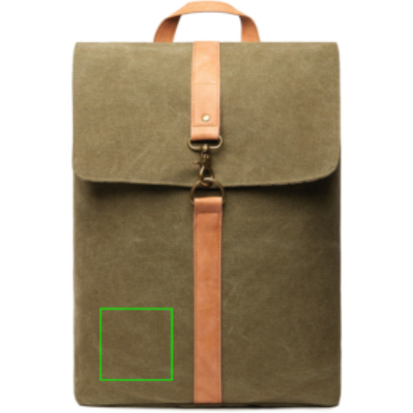 VINGA Bosler GRS — plecak z płótna z recyklingu: Logo position – left front of the product