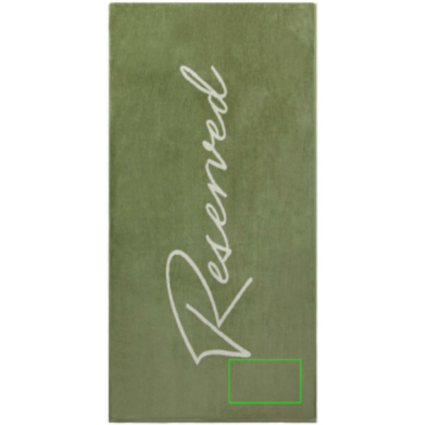 Serviette de transat Vinga Lounge: Emplacement du logo — Serviette