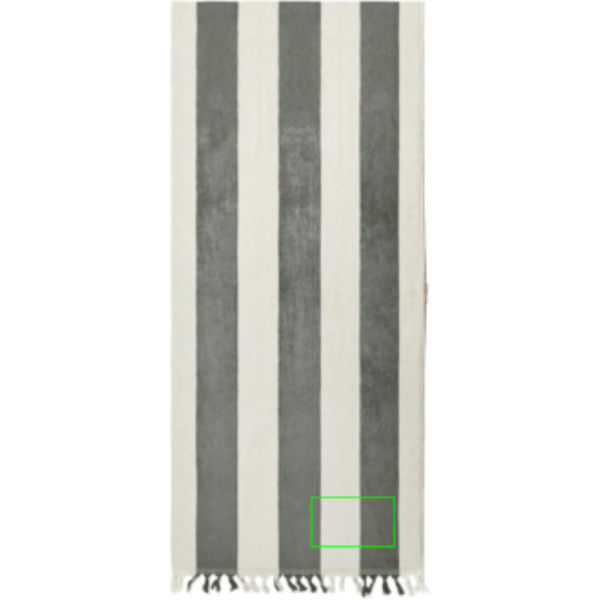 Serviette de transat VINGA Valmer: Emplacement du logo — Serviette