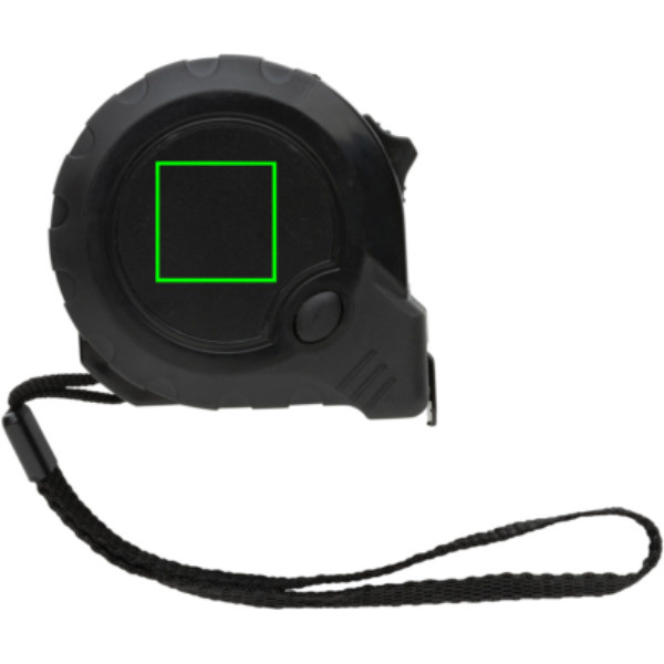 RCS recycled plastic 3M/16 mm tape with stop button: Logo position – front of the product
