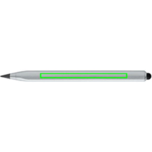 Stylo éternel multifonction Eon en aluminium recyclé RCS: Emplacement du logo – corps du stylo