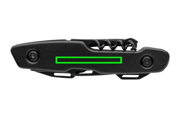 Couteau multifonction Gear X: Emplacement du logo – face arrière du produit