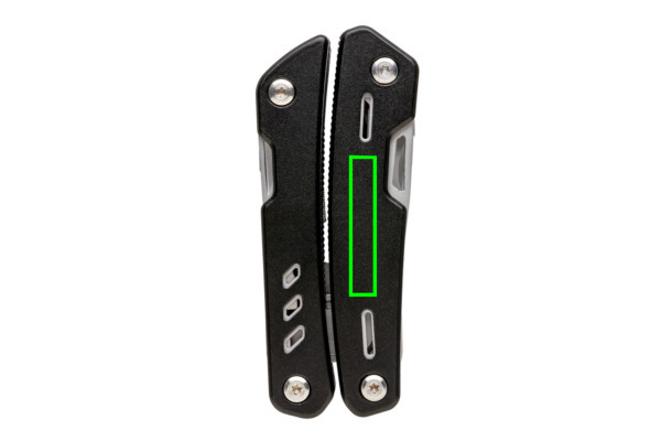 Outil multifonction Solid: Emplacement du logo – partie avant droite du produit