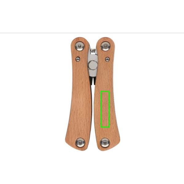 Wood multitool: Logo position – right front of the product