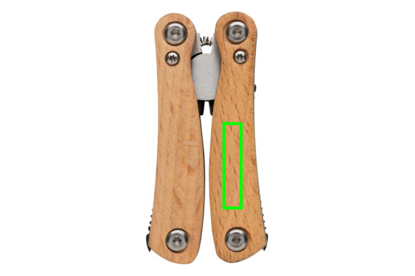 Wood multitool mini: Logo position – right back of the product