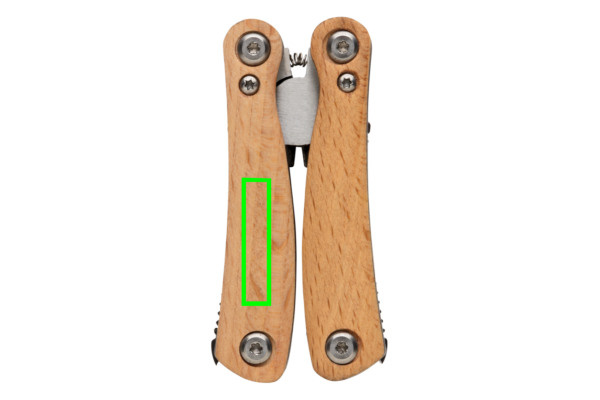 Wood multitool mini: Logo position – left back of the product