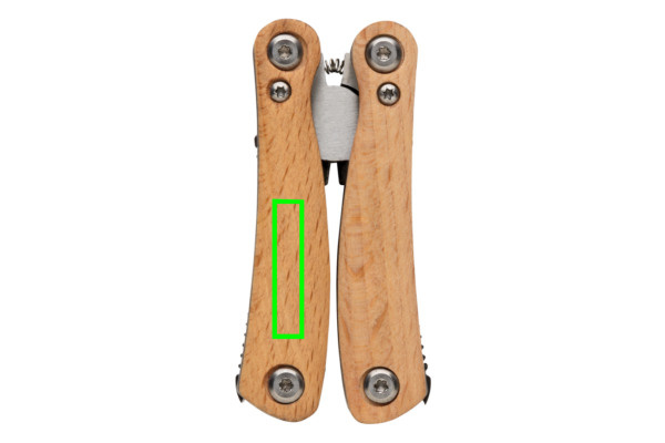 Wood multitool mini: Logo position – left front of the product