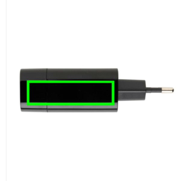 Chargeur secteur Philips PD ultrarapide: Emplacement du logo – dessus du produit