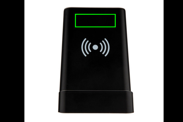 Light Up Logo 5W Wireless Charging Stiftehalter: Logoposition – oberer Bereich der Produktvorderseite
