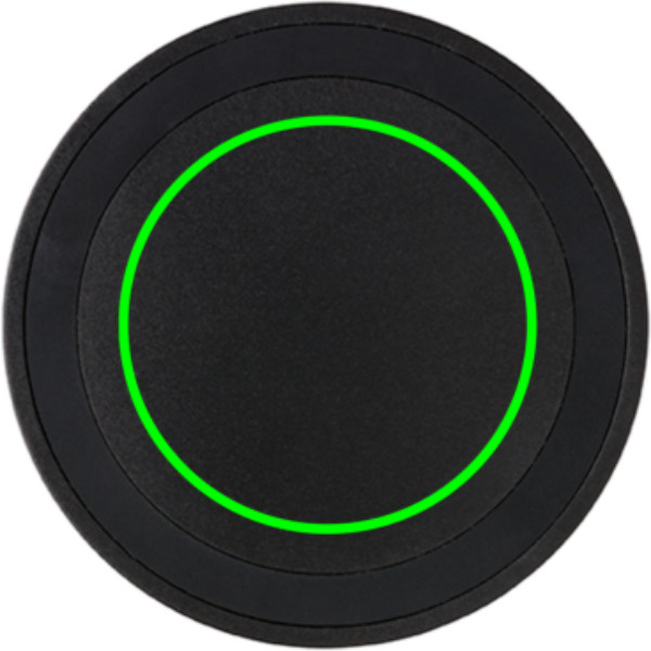 Runder 5W Wireless-Charger: Logoposition – Vorderseite des Produkts