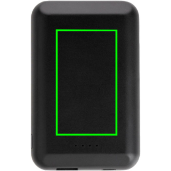 Magnetic 5.000 mAh 5W wireless powerbank: Logo position – front of the product