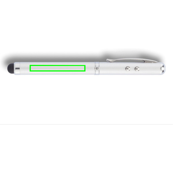Stylo 4 en 1: Emplacement du logo – corps du stylo