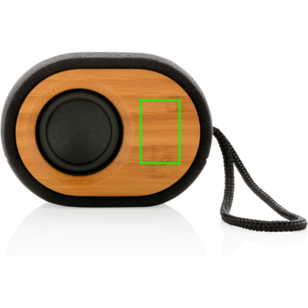 Enceinte Bamboo X: Emplacement du logo – face avant du produit