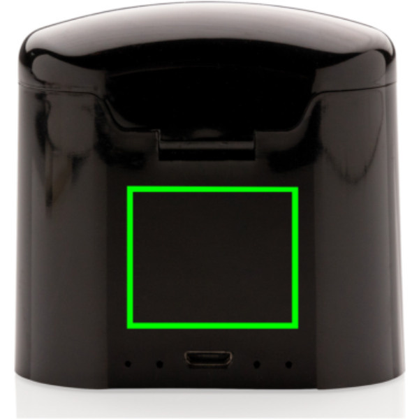 Écouteurs Liberty TWS en étui de charge: Emplacement du logo – face arrière du produit