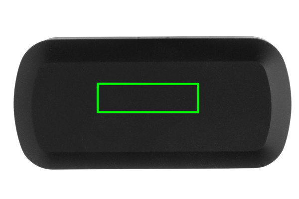 Écouteurs Free Flow TWS en étui de charge: Emplacement du logo – dessus du produit