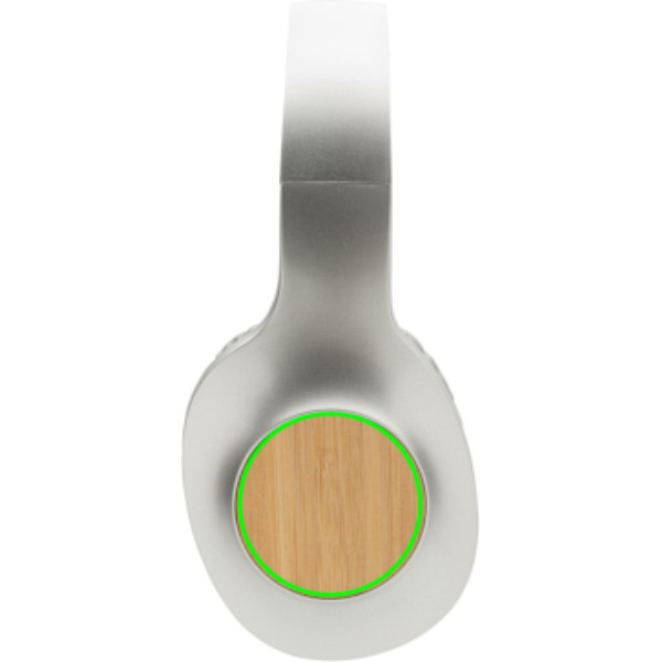 Casque sans fil Dakota en bambou: Emplacement du logo – côté droit du produit