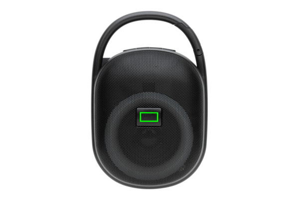 RCS recycled plastic Lightboom 5W Clip speaker: Logo position – clip