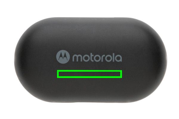 Écouteurs Motorola MOTO Buds 85 TWS IPX5: Emplacement du logo – dessus du produit
