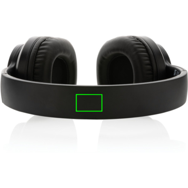 Terra RCS recycled aluminium wireless headphone: Logo position – top of the product