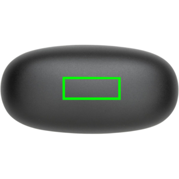 Terra RCS recycled aluminium wireless earbuds: Logo position – top of the product