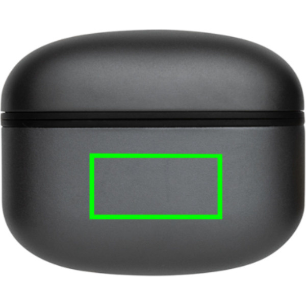 Terra RCS recycled aluminium wireless earbuds: Logo position – front of the product
