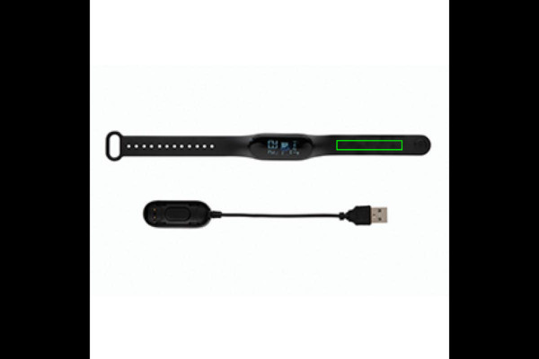 Stay Healthy Bracelet Thermometer: Logo position – strap: right side