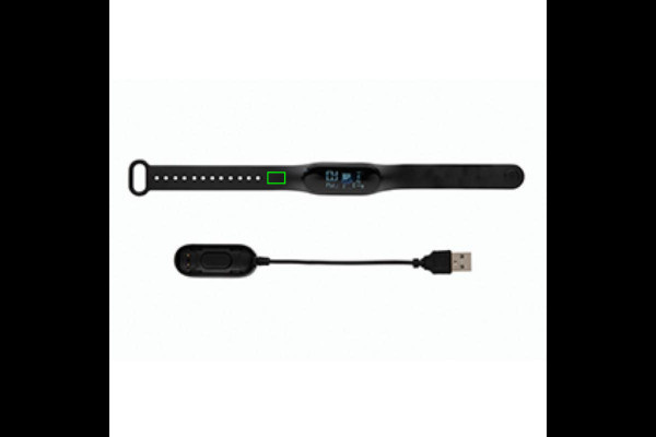 Stay Healthy Bracelet Thermometer: Logo position – strap: left side