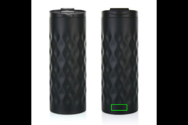 Geometric tumbler: Logo position – lower front of the product