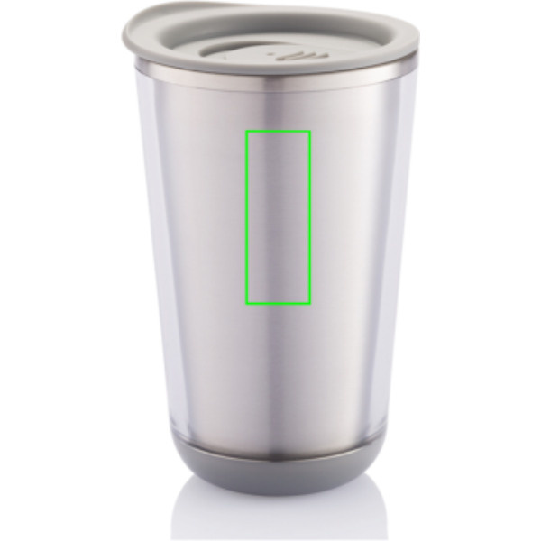 Dia Reisebecher: Logoposition – oberer Bereich der Produktrückseite
