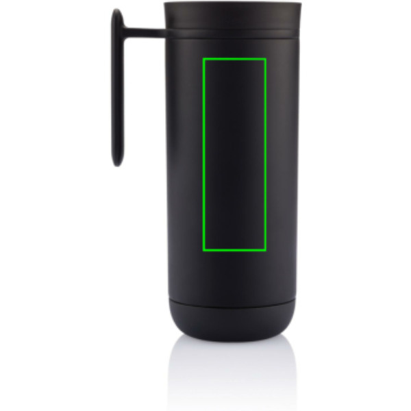 Mug de voyage étanche Clik: Emplacement du logo – partie supérieure de la face avant du produit