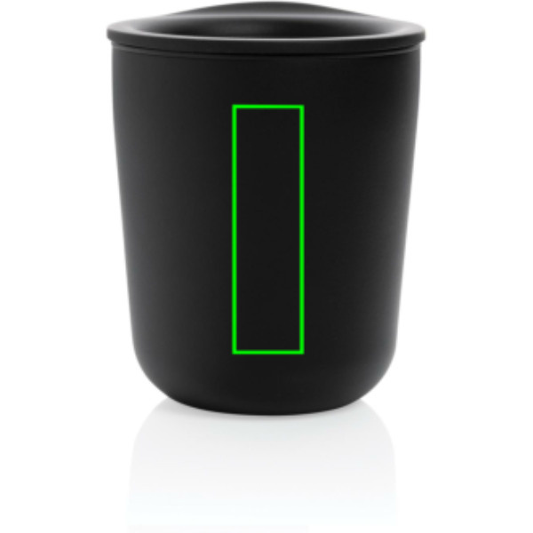 Gobelet à café antimicrobien Simplistic: Emplacement du logo – face avant du produit