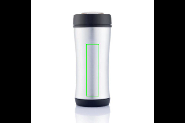 Mug écologique Boom: Emplacement du logo – partie inférieure de l’arrière du produit