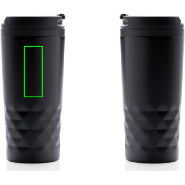 Mug Geometric: Emplacement du logo – côté gauche du produit