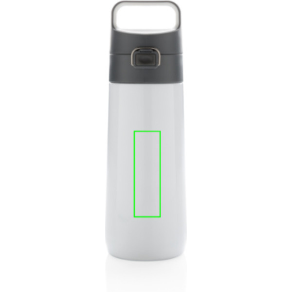 Gourde isotherme sous vide Hydrate, étanche et verrouillable: Emplacement du logo – centre de la face avant du produit