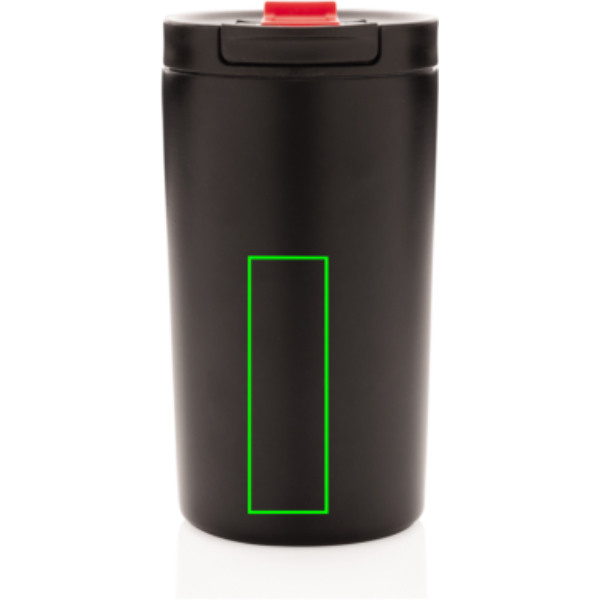 Mug isotherme sous vide à double paroi, étanche et verrouillable, 300 ml: Emplacement du logo – partie inférieure de l’arrière du produit