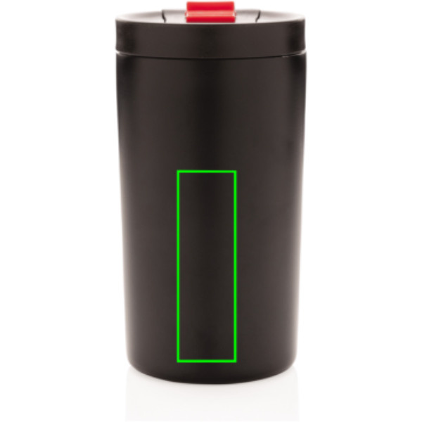Mug isotherme sous vide à double paroi, étanche et verrouillable, 300 ml: Emplacement du logo – partie inférieure de la face avant du produit