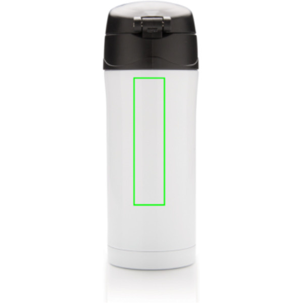 Mug isotherme sous vide Easy Lock: Emplacement du logo – partie supérieure de l’arrière du produit