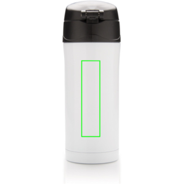 Mug isotherme sous vide Easy Lock: Emplacement du logo – centre de l’arrière du produit