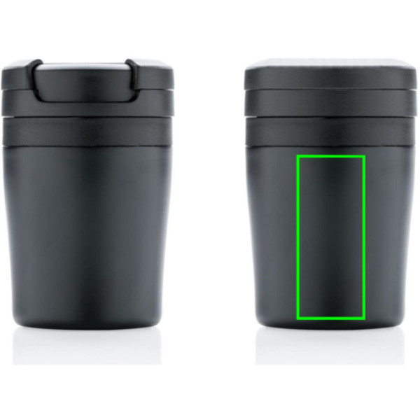 Petit gobelet à café à emporter: Emplacement du logo – partie inférieure de l’arrière du produit