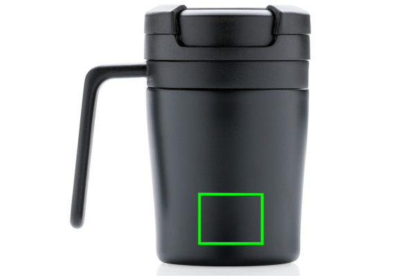 Mug à café à emporter: Emplacement du logo – partie inférieure de l’arrière du produit