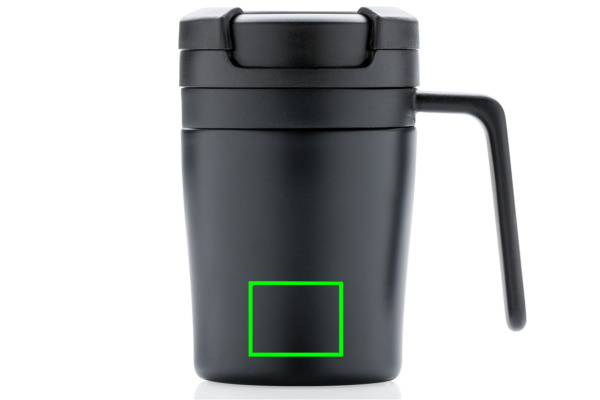 Mug à café à emporter: Emplacement du logo – partie inférieure de la face avant du produit