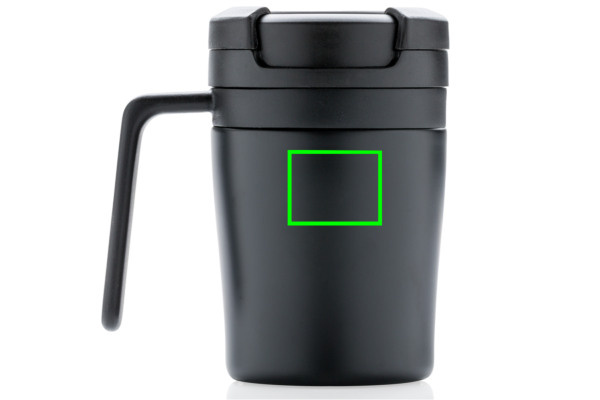 Mug à café à emporter: Emplacement du logo – partie supérieure de l’arrière du produit
